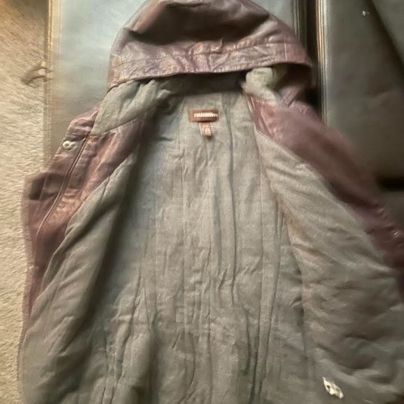 Danier Dark Purple/Maroon Leather Jacket - Picture 3 of 4